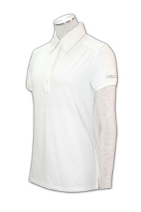 P198 度身訂做polo恤 印製LOGO polo shirt 設計 polo恤來版訂造     白色